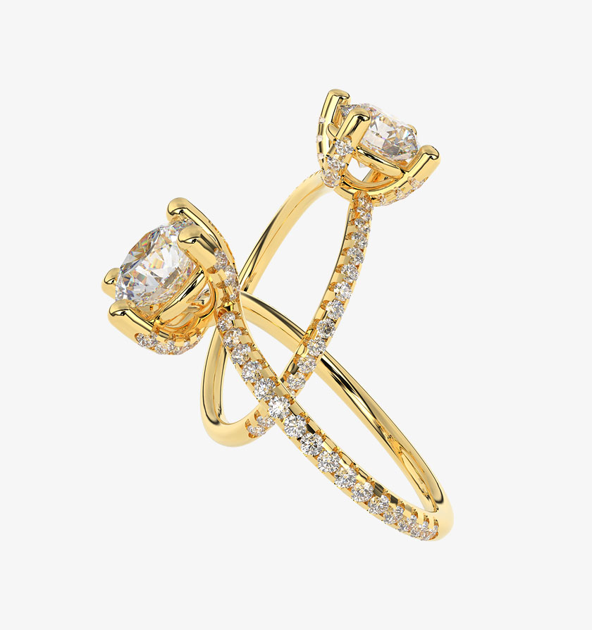 10K Gold Eternity Ring – Bild 2