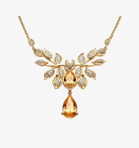 Gold Beaded Choker Necklace