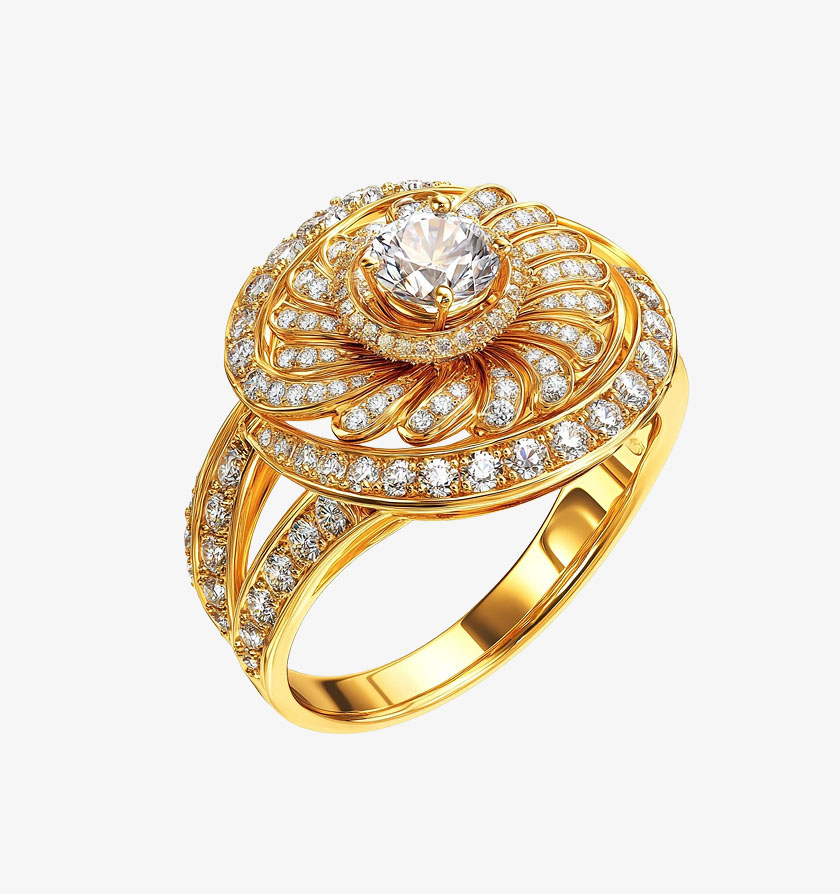 10K Gold Eternity Ring – Bild 4